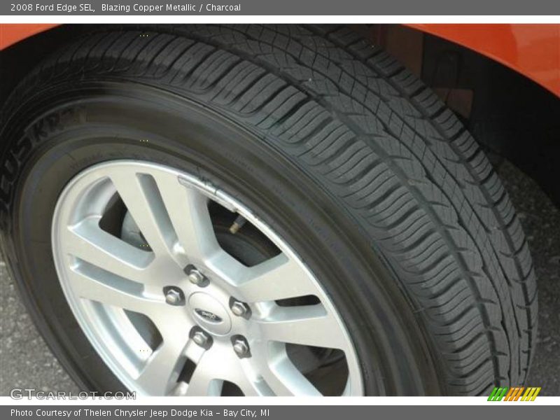 Blazing Copper Metallic / Charcoal 2008 Ford Edge SEL