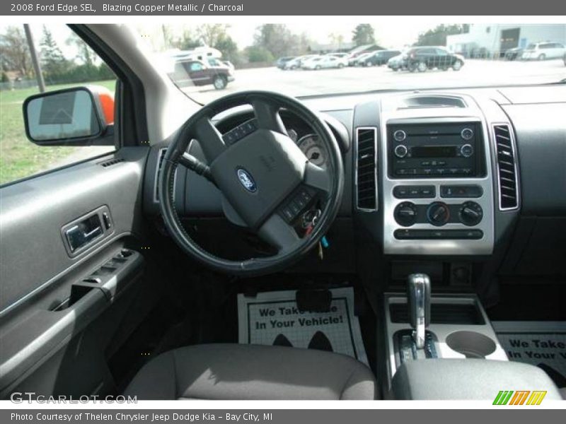 Blazing Copper Metallic / Charcoal 2008 Ford Edge SEL