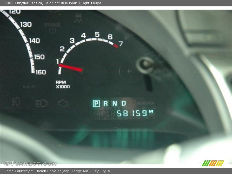 Midnight Blue Pearl / Light Taupe 2005 Chrysler Pacifica