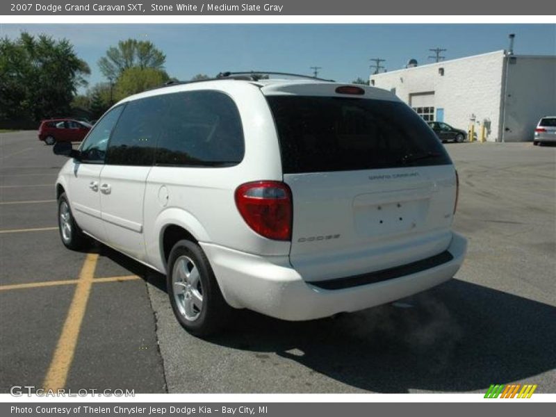 Stone White / Medium Slate Gray 2007 Dodge Grand Caravan SXT