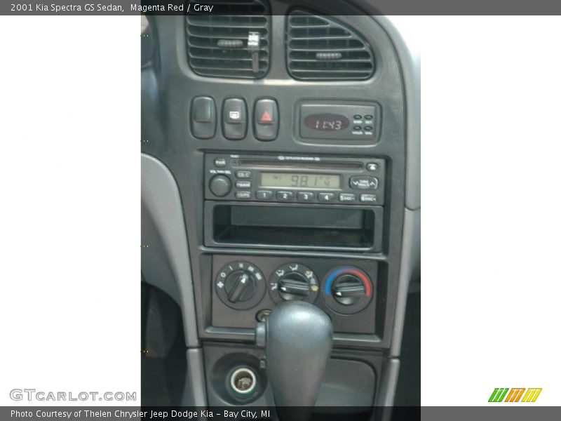 Magenta Red / Gray 2001 Kia Spectra GS Sedan