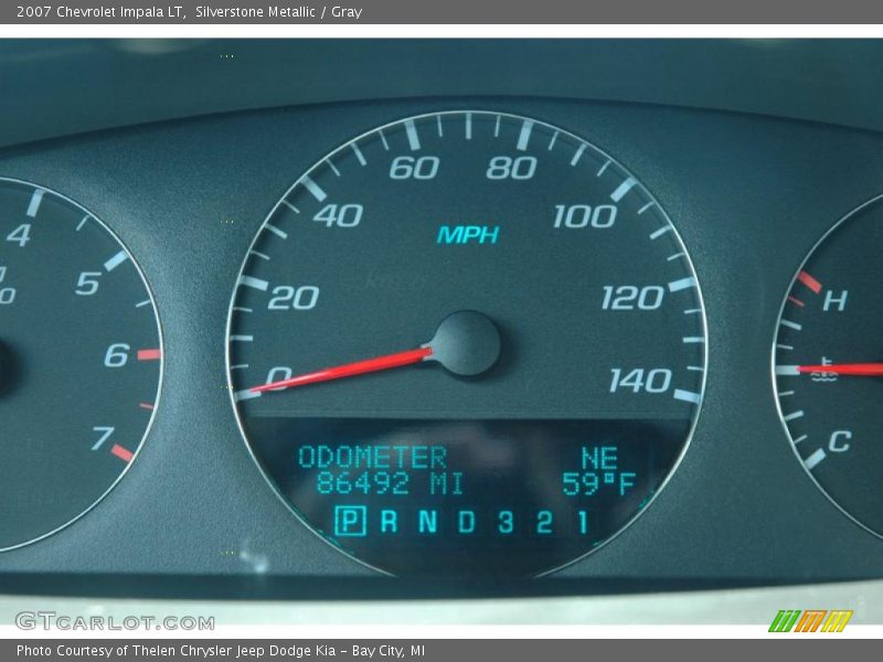 Silverstone Metallic / Gray 2007 Chevrolet Impala LT