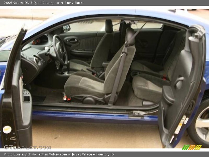 Laser Blue / Black 2006 Saturn ION 3 Quad Coupe