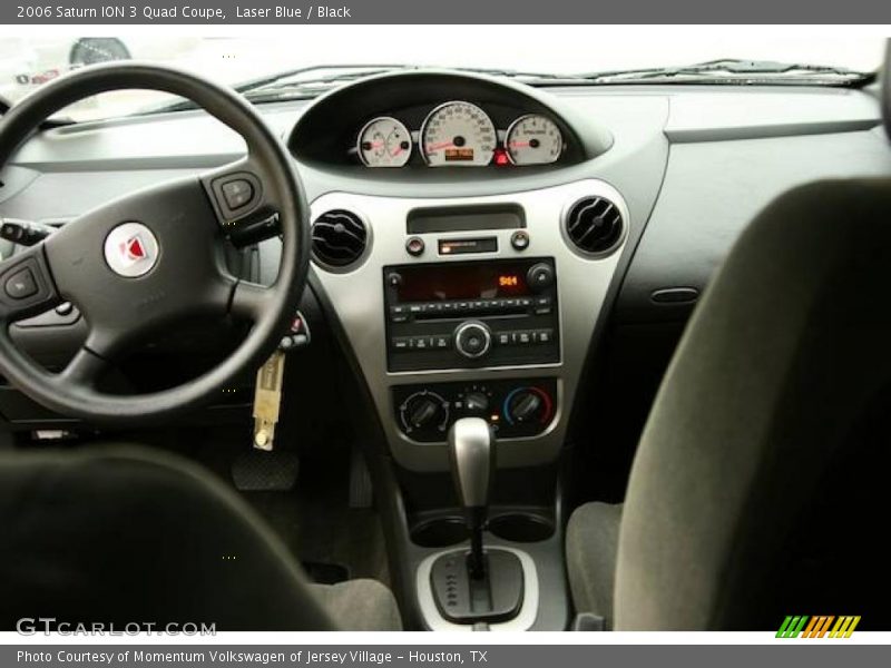Laser Blue / Black 2006 Saturn ION 3 Quad Coupe