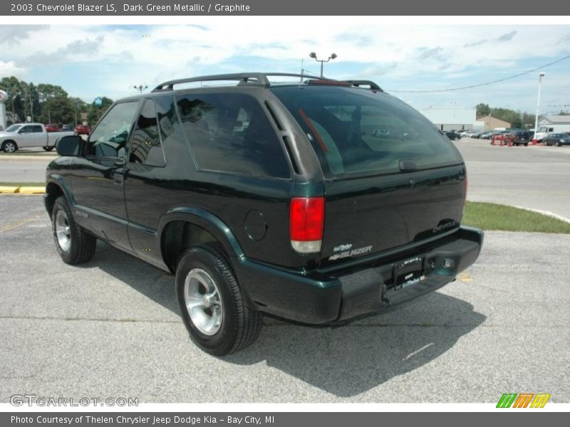 Dark Green Metallic / Graphite 2003 Chevrolet Blazer LS
