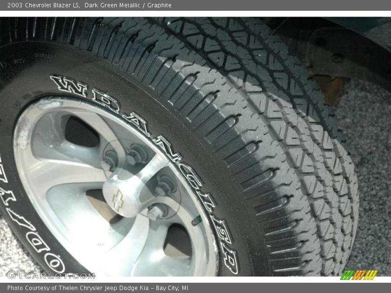 Dark Green Metallic / Graphite 2003 Chevrolet Blazer LS