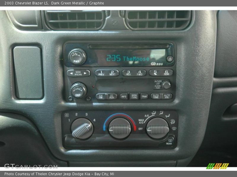 Dark Green Metallic / Graphite 2003 Chevrolet Blazer LS
