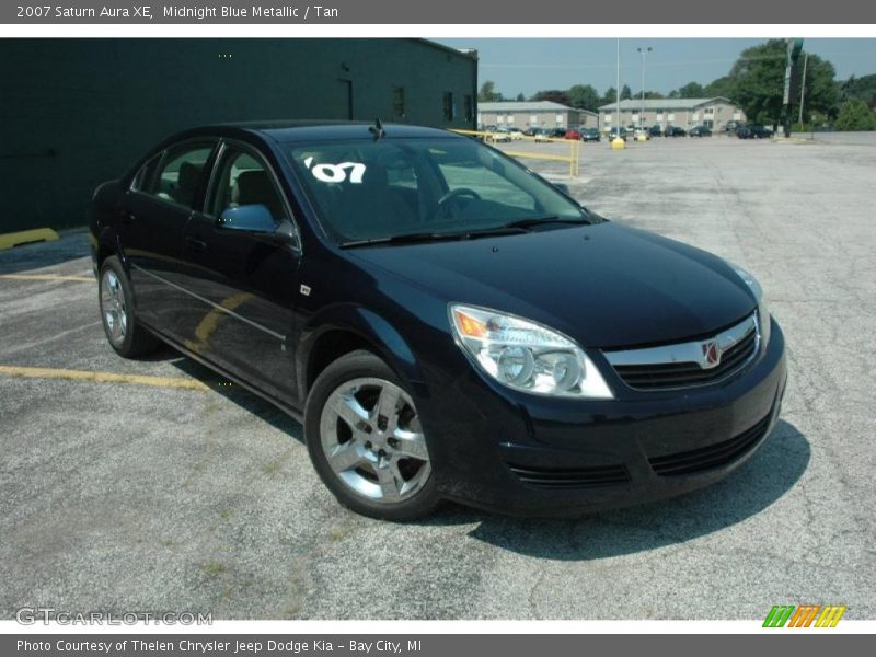Midnight Blue Metallic / Tan 2007 Saturn Aura XE