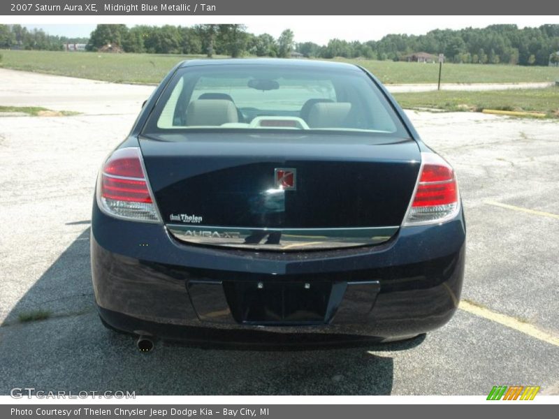 Midnight Blue Metallic / Tan 2007 Saturn Aura XE