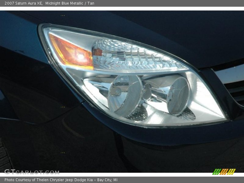 Midnight Blue Metallic / Tan 2007 Saturn Aura XE