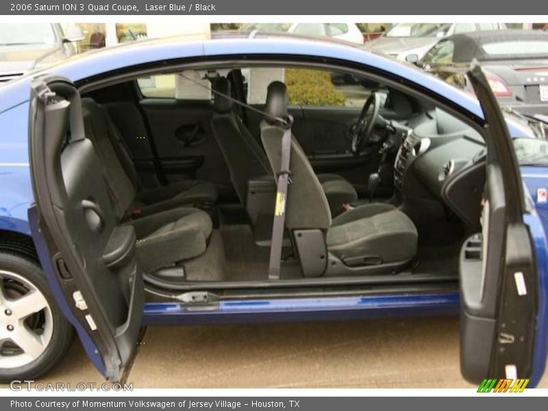 Laser Blue / Black 2006 Saturn ION 3 Quad Coupe