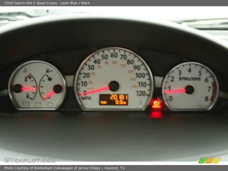 Laser Blue / Black 2006 Saturn ION 3 Quad Coupe