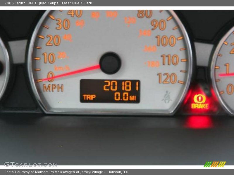 Laser Blue / Black 2006 Saturn ION 3 Quad Coupe