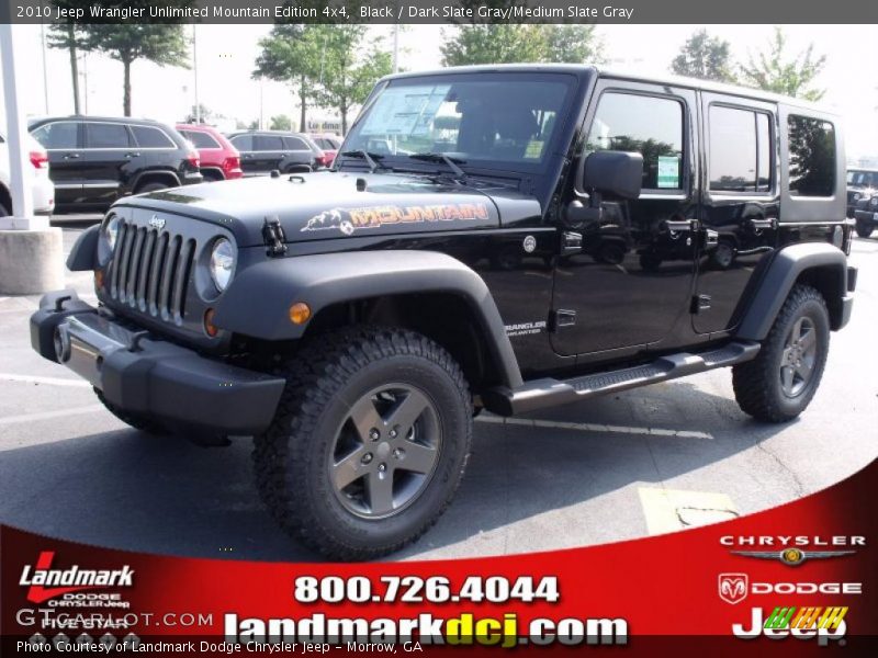 Black / Dark Slate Gray/Medium Slate Gray 2010 Jeep Wrangler Unlimited Mountain Edition 4x4