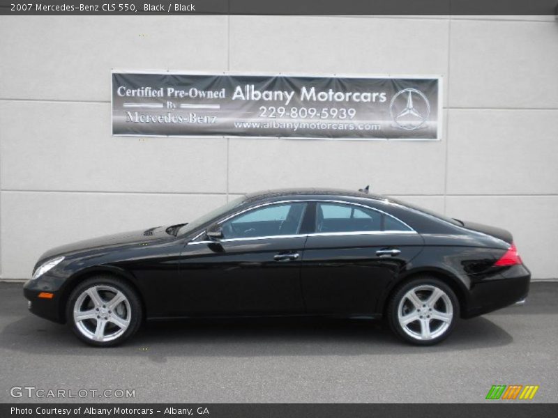 Black / Black 2007 Mercedes-Benz CLS 550