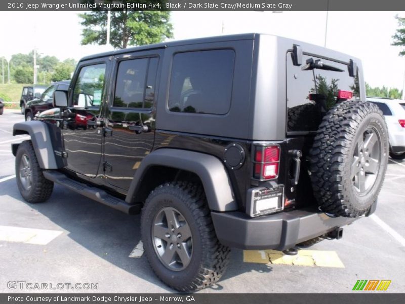 Black / Dark Slate Gray/Medium Slate Gray 2010 Jeep Wrangler Unlimited Mountain Edition 4x4