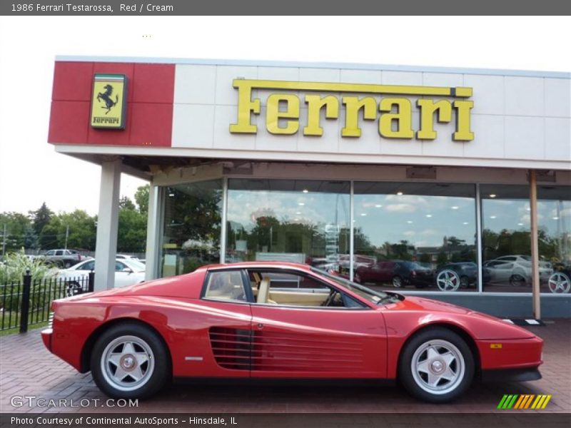 Red / Cream 1986 Ferrari Testarossa