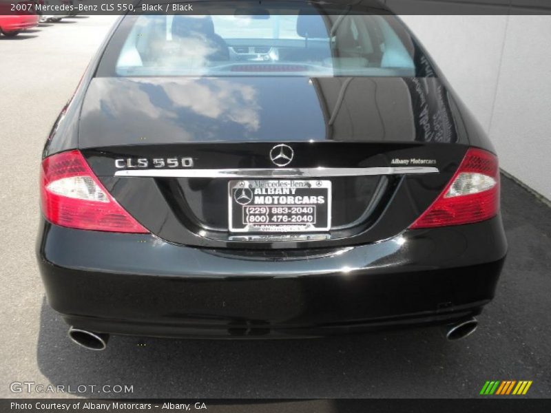 Black / Black 2007 Mercedes-Benz CLS 550