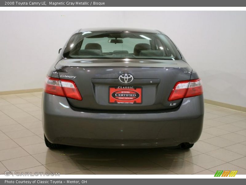 Magnetic Gray Metallic / Bisque 2008 Toyota Camry LE