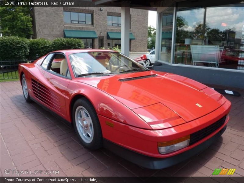 Front 3/4 View of 1986 Testarossa 
