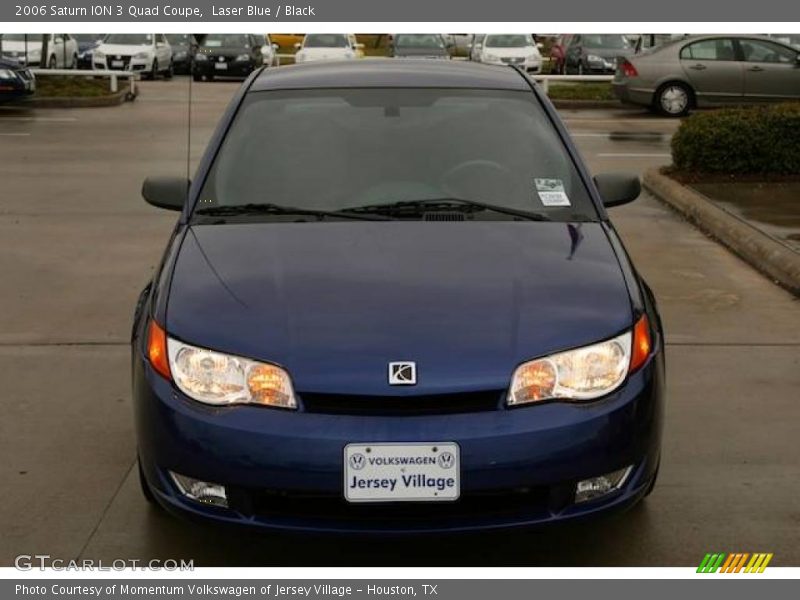 Laser Blue / Black 2006 Saturn ION 3 Quad Coupe
