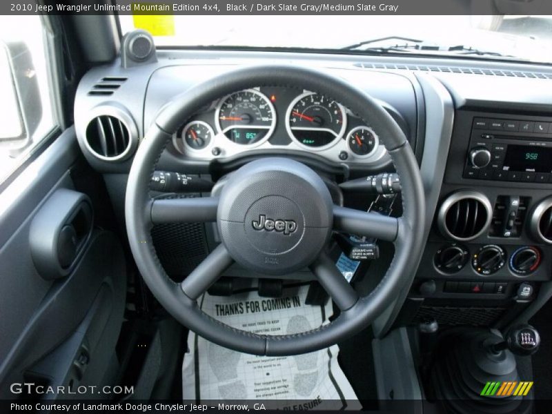 Black / Dark Slate Gray/Medium Slate Gray 2010 Jeep Wrangler Unlimited Mountain Edition 4x4