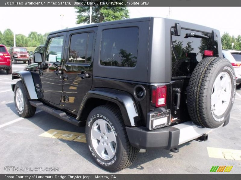 Black / Dark Slate Gray/Medium Slate Gray 2010 Jeep Wrangler Unlimited Sahara