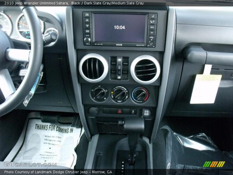Black / Dark Slate Gray/Medium Slate Gray 2010 Jeep Wrangler Unlimited Sahara