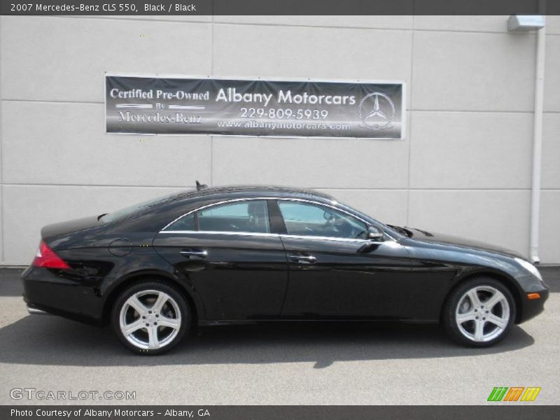 Black / Black 2007 Mercedes-Benz CLS 550