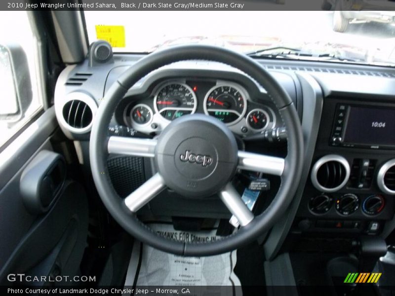 Black / Dark Slate Gray/Medium Slate Gray 2010 Jeep Wrangler Unlimited Sahara