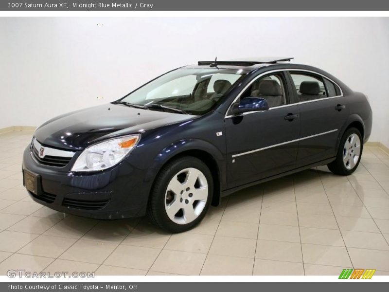 Midnight Blue Metallic / Gray 2007 Saturn Aura XE