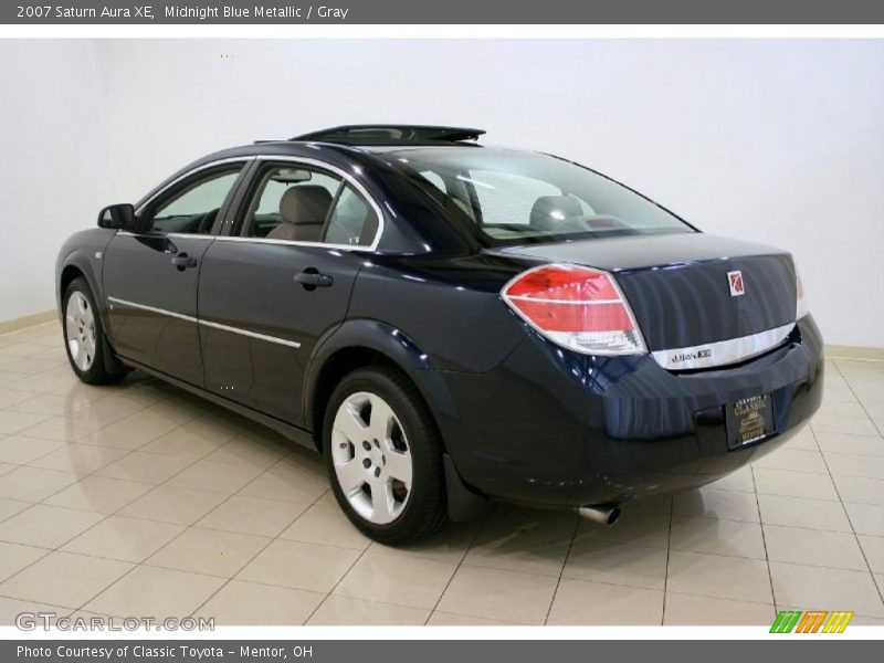 Midnight Blue Metallic / Gray 2007 Saturn Aura XE
