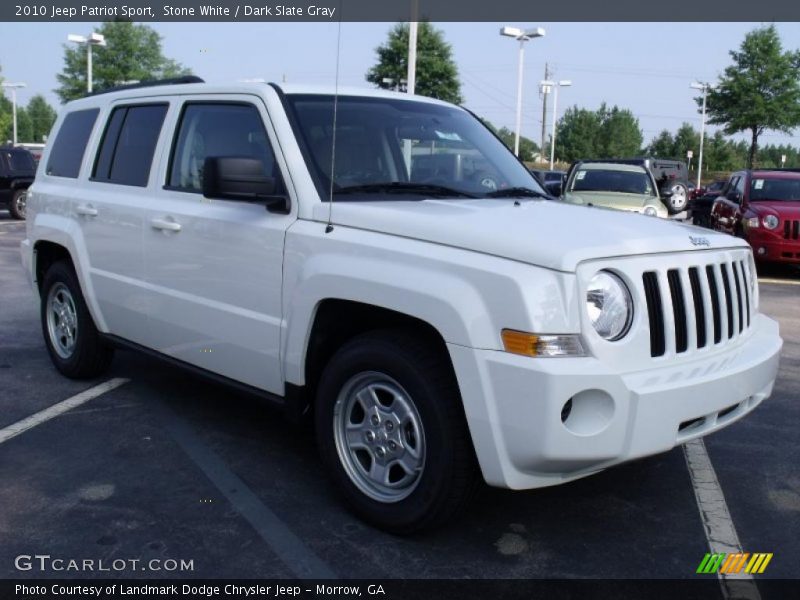 Stone White / Dark Slate Gray 2010 Jeep Patriot Sport