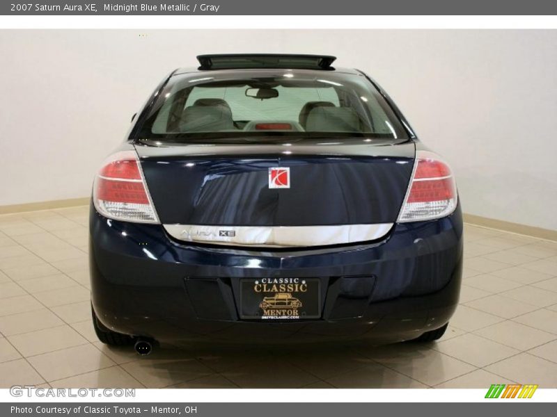 Midnight Blue Metallic / Gray 2007 Saturn Aura XE