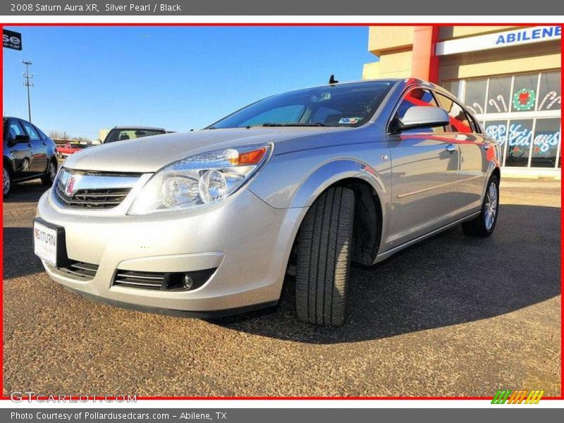 Silver Pearl / Black 2008 Saturn Aura XR