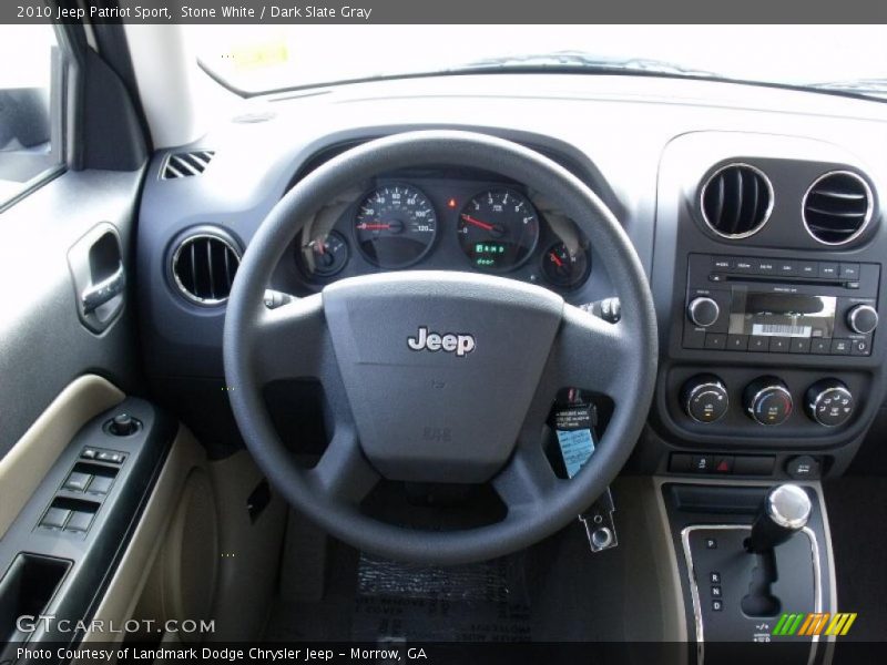 Stone White / Dark Slate Gray 2010 Jeep Patriot Sport