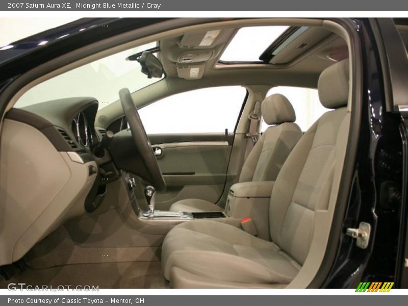 Midnight Blue Metallic / Gray 2007 Saturn Aura XE