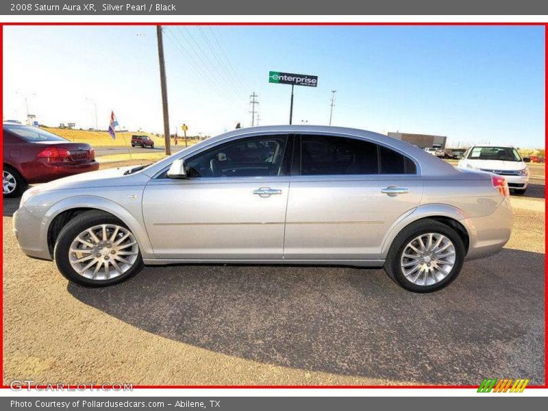Silver Pearl / Black 2008 Saturn Aura XR