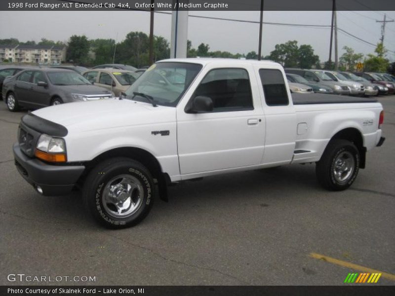 Oxford White / Medium Graphite 1998 Ford Ranger XLT Extended Cab 4x4
