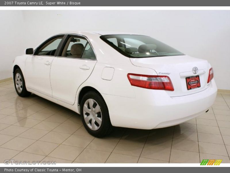 Super White / Bisque 2007 Toyota Camry LE