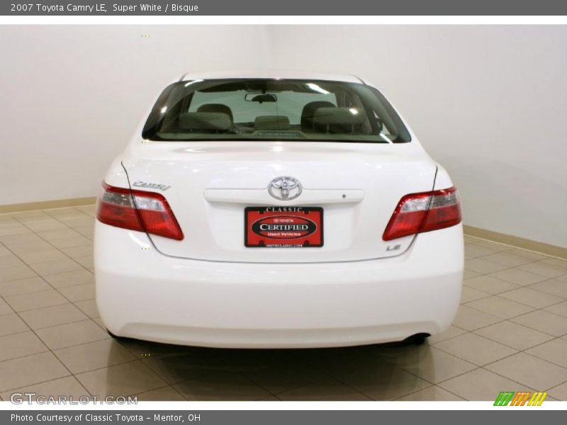 Super White / Bisque 2007 Toyota Camry LE