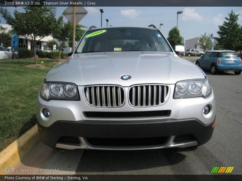 Titanium Silver Metallic / Grey 2008 BMW X3 3.0si