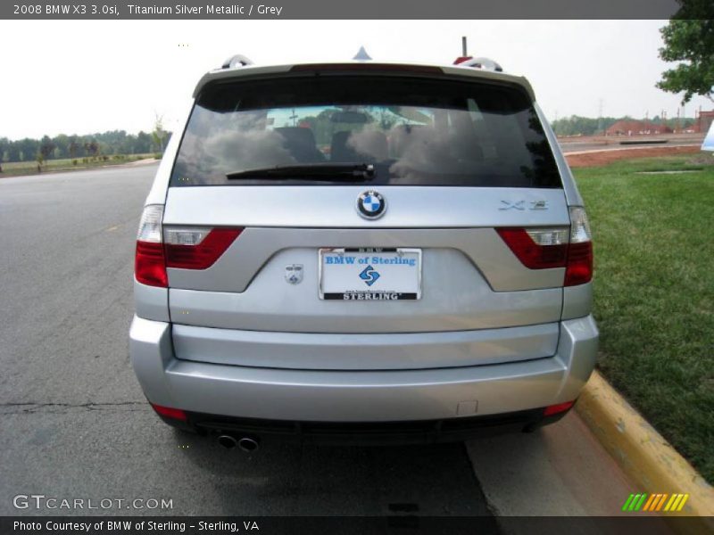 Titanium Silver Metallic / Grey 2008 BMW X3 3.0si