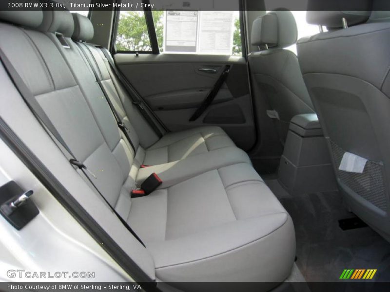Titanium Silver Metallic / Grey 2008 BMW X3 3.0si