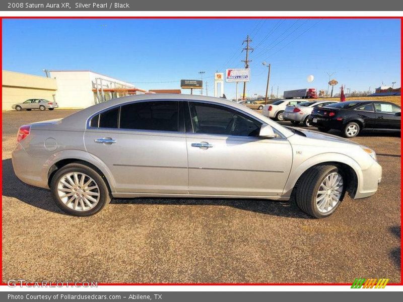 Silver Pearl / Black 2008 Saturn Aura XR