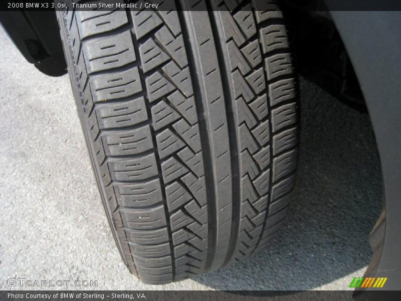 Titanium Silver Metallic / Grey 2008 BMW X3 3.0si