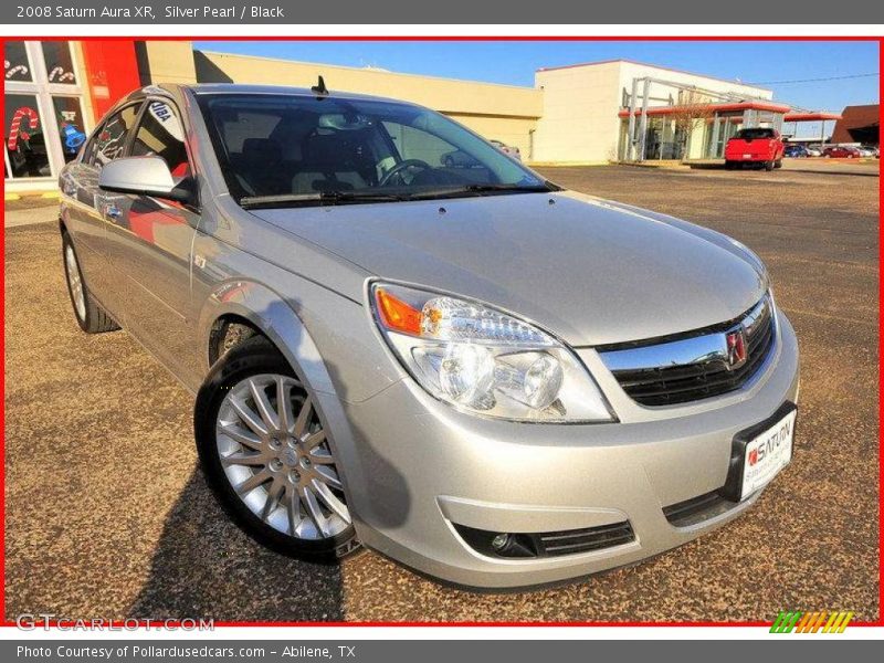 Silver Pearl / Black 2008 Saturn Aura XR