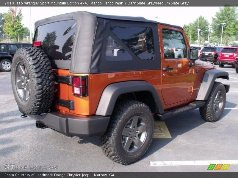 Mango Tango Pearl / Dark Slate Gray/Medium Slate Gray 2010 Jeep Wrangler Sport Mountain Edition 4x4