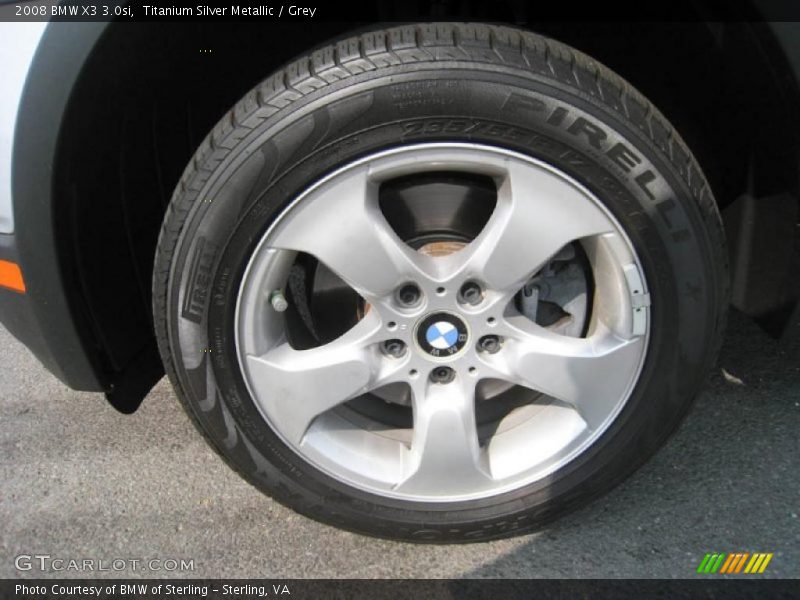 Titanium Silver Metallic / Grey 2008 BMW X3 3.0si