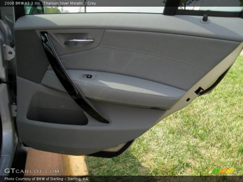 Titanium Silver Metallic / Grey 2008 BMW X3 3.0si